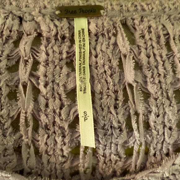 Free People Best of You Cropped Lavender Sweater - S - Picture 11 of 14